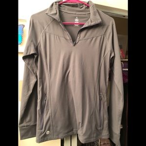 Senita Athletics 3/4 Zip Long Sleeve Top S NWOT